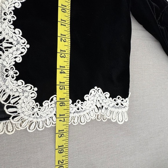 Vintage Talbots x Scott McClintock Black velvet Bolero Jacket - Picture 6 of 7